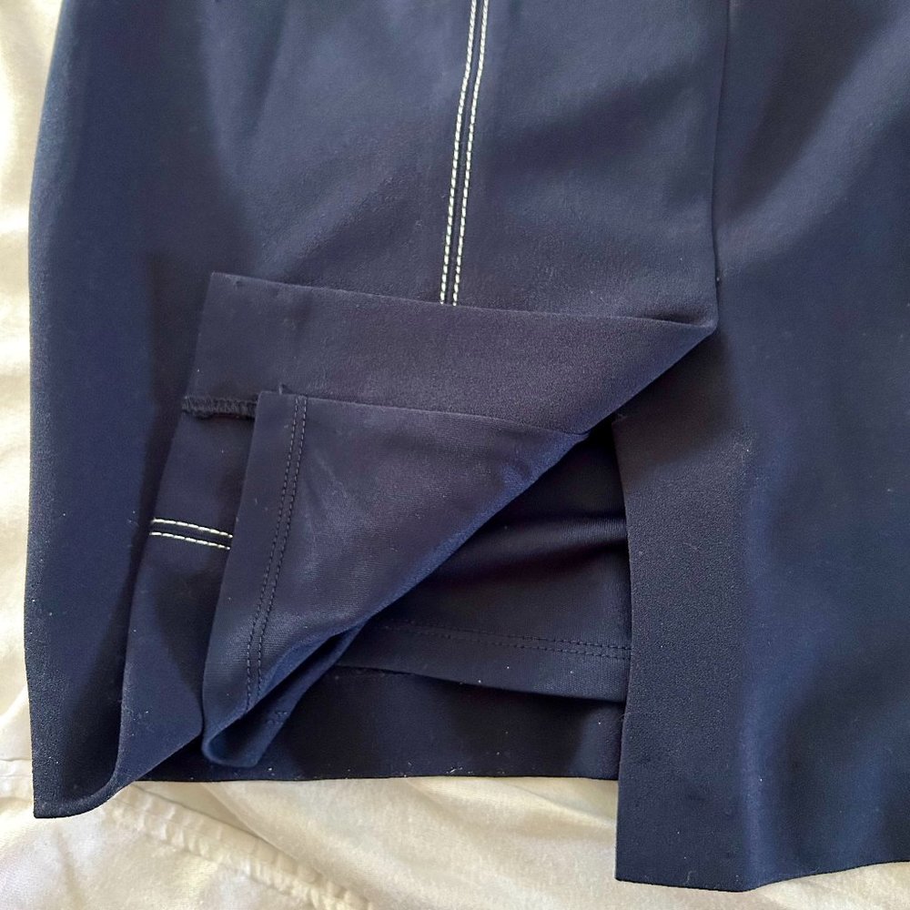 Calvin Klein Navy Blue Sleeveless Sheath Dress Size 6 - Picture 5 of 8